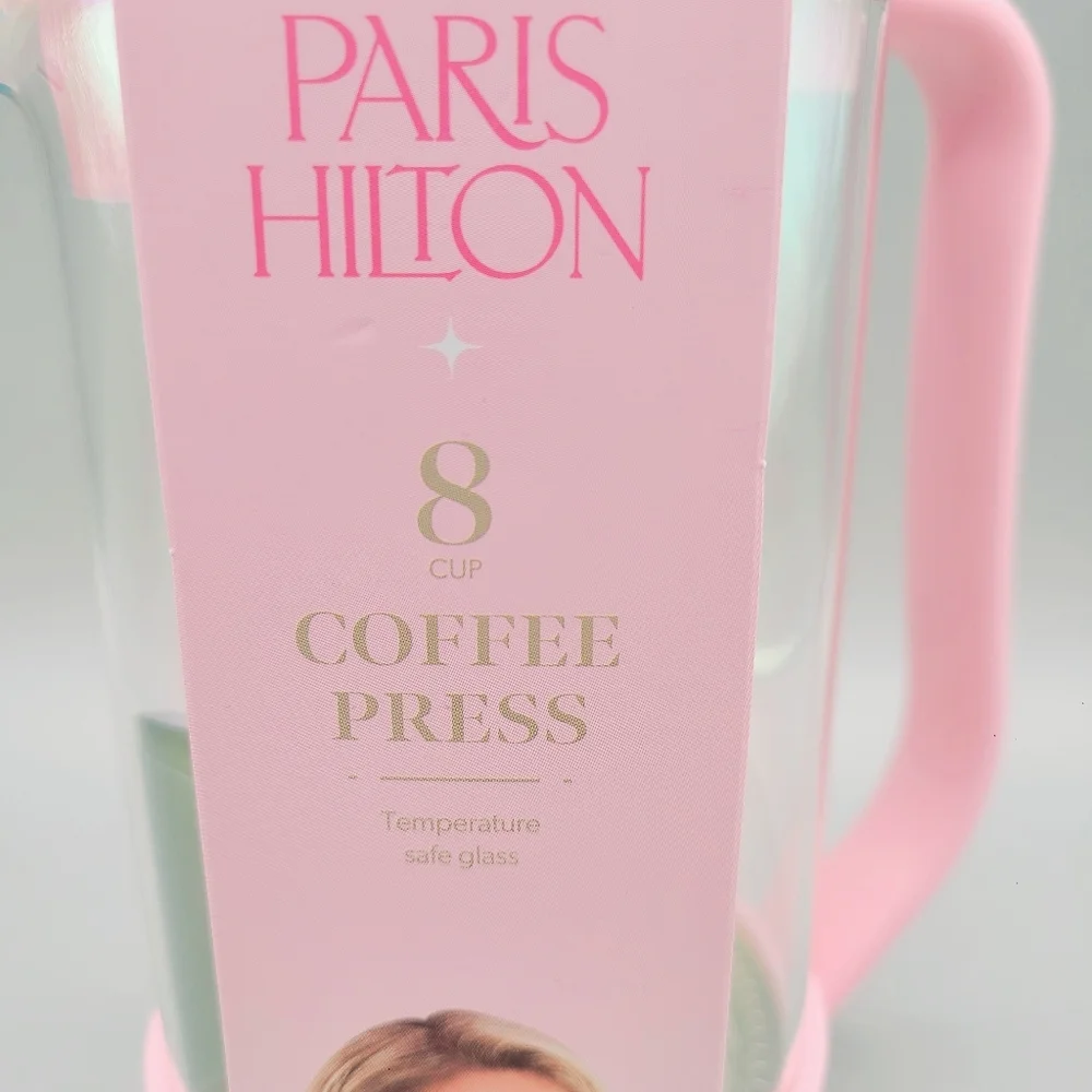 Paris Hilton Pink 8 Cup Coffee Press, NWT